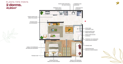 Apartamento, 2 quartos, 40 m² - Foto 5