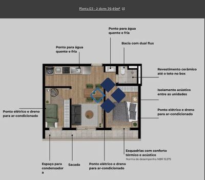 Apartamento, 2 quartos, 39 m² - Foto 5