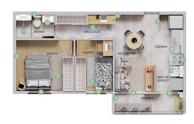 Apartamento, 2 quartos, 39 m² - Foto 5