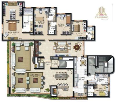 Apartamento, 4 quartos, 336 m² - Foto 4