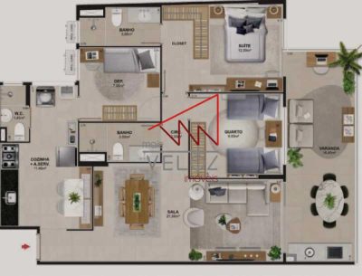 Apartamento, 1 m² - Foto 2