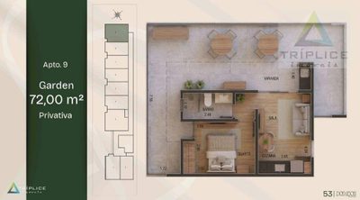 Apartamento, 1 quarto, 72 m² - Foto 2