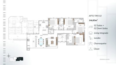 Apartamento, 4 quartos, 153 m² - Foto 3
