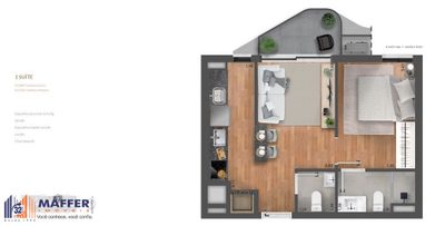 Apartamento, 1 quarto, 42 m² - Foto 3