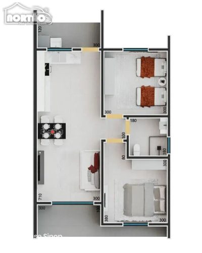 Casa, 2 quartos, 56 m² - Foto 4