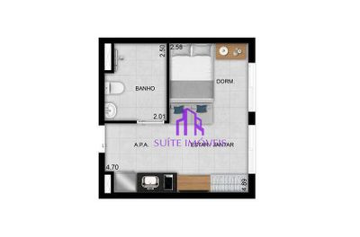 Kitnet-Studio, 25 m² - Foto 1