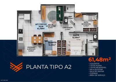 Apartamento, 3 quartos, 70 m² - Foto 4
