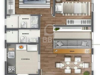 Apartamento, 2 quartos, 60 m² - Foto 4
