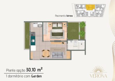 Apartamento, 1 quarto, 36 m² - Foto 3