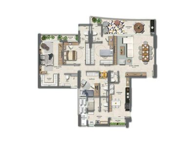 Apartamento, 4 quartos, 155 m² - Foto 3