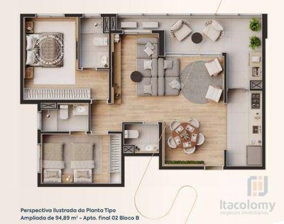 Apartamento, 2 quartos, 90 m² - Foto 4