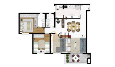Apartamento, 3 quartos, 83 m² - Foto 3