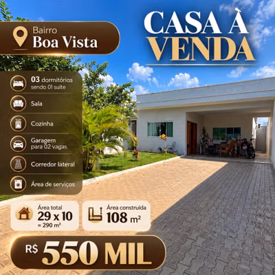 Casa, 3 quartos, 108 m² - Foto 1