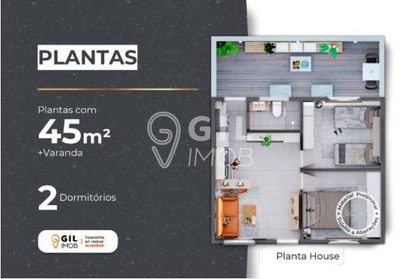 Casa de Condomínio, 2 quartos - Foto 1