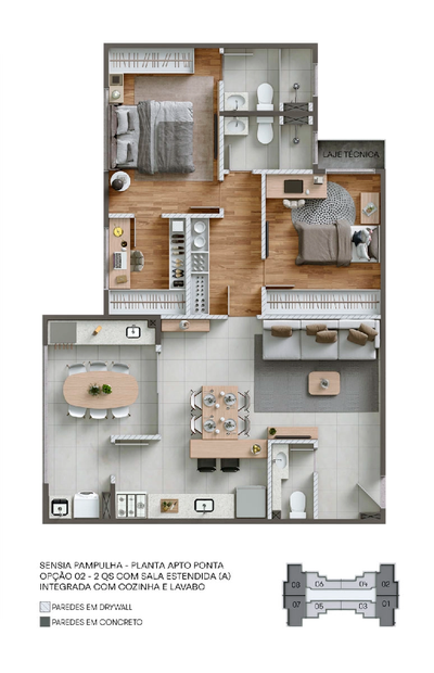 Apartamento, 1 quarto, 44 m² - Foto 1