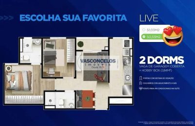 Apartamento, 2 quartos, 50 m² - Foto 3