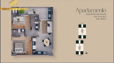 Apartamento, 70 m² - Foto 2