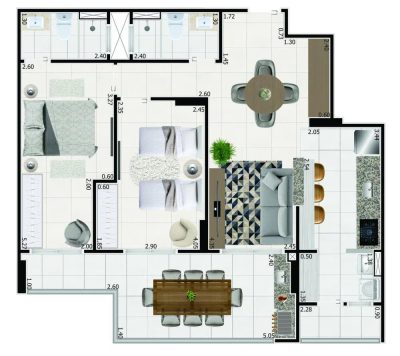 Apartamento, 3 quartos, 92 m² - Foto 5