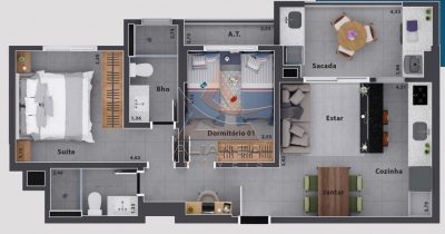 Apartamento, 2 quartos, 69 m² - Foto 5