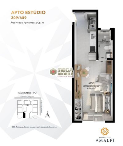 Apartamento, 1 quarto, 31 m² - Foto 3