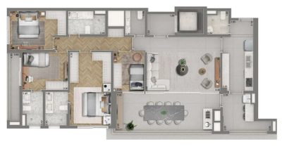 Apartamento, 4 quartos, 177 m² - Foto 3