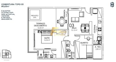 Cobertura, 2 quartos, 85 m² - Foto 5