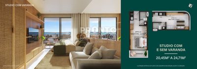 Apartamento, 1 quarto, 23 m² - Foto 2