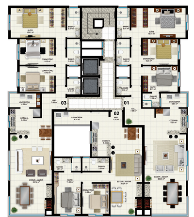 Apartamento, 3 quartos, 157 m² - Foto 4