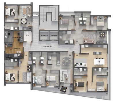 Apartamento, 2 quartos, 59 m² - Foto 1