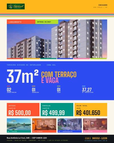 Apartamento, 2 quartos, 37 m² - Foto 1