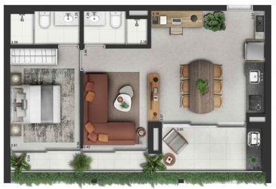 Apartamento, 3 quartos, 125 m² - Foto 2