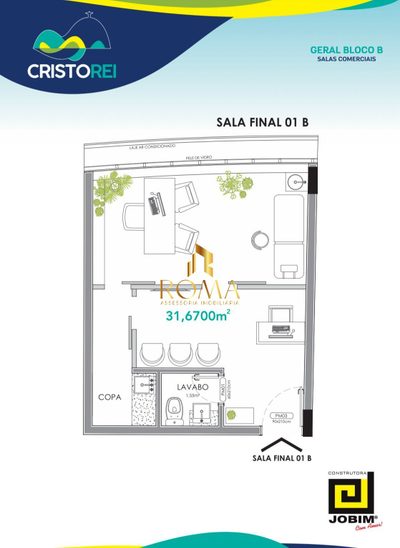 Sala-Conjunto, 31 m² - Foto 3
