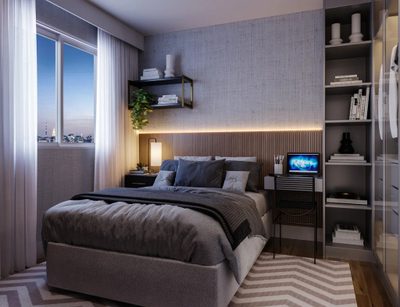 Apartamento, 2 quartos, 34 m² - Foto 3