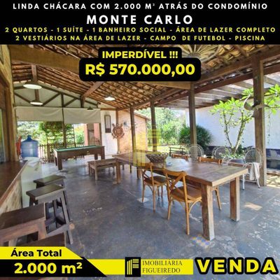 Chácara, 3 quartos, 2000 m² - Foto 2