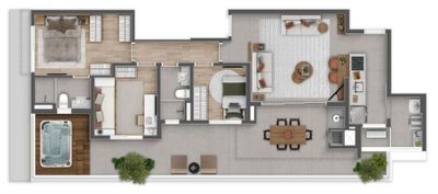 Apartamento, 3 quartos, 124 m² - Foto 4