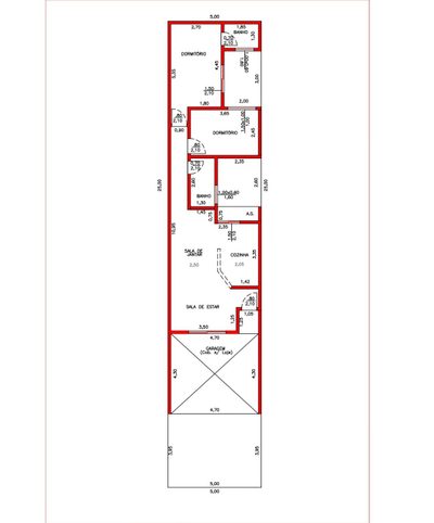 Casa, 2 quartos, 89 m² - Foto 1