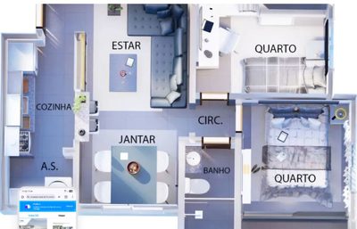Apartamento, 2 quartos, 45 m² - Foto 3