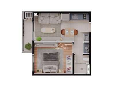 Apartamento, 1 quarto, 34 m² - Foto 3