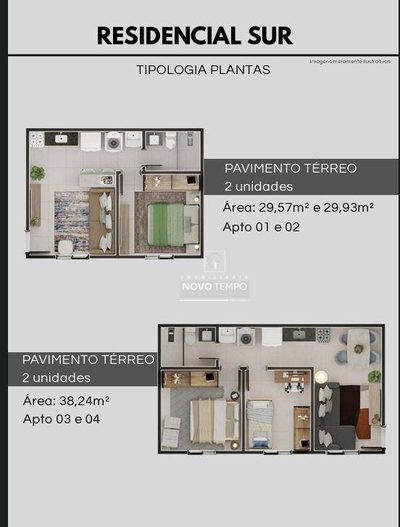 Apartamento, 2 quartos, 42 m² - Foto 3