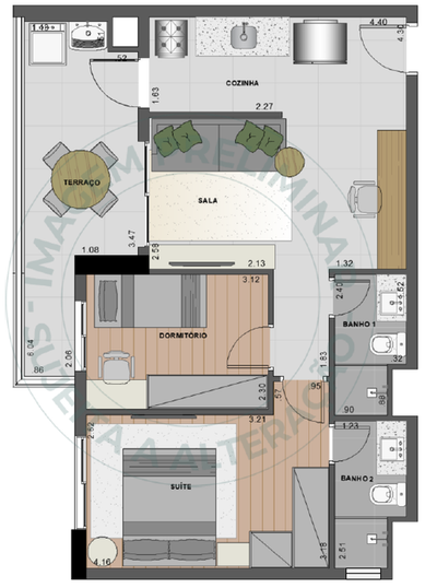 Apartamento, 3 quartos, 75 m² - Foto 4
