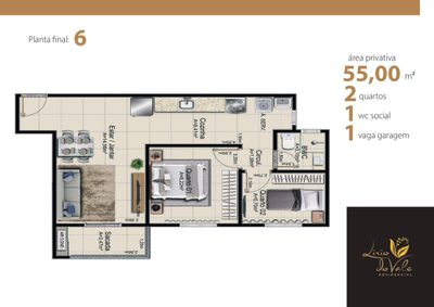 Apartamento, 2 quartos, 55 m² - Foto 4