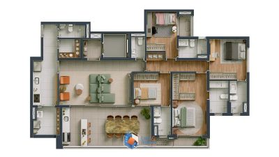 Apartamento, 4 quartos, 166 m² - Foto 2