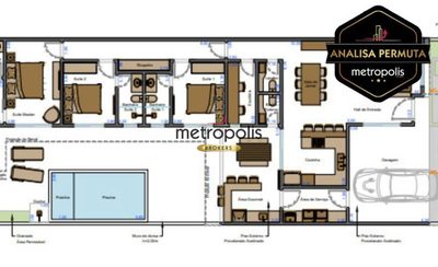 Casa, 3 quartos, 200 m² - Foto 1