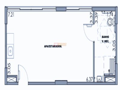 Apartamento, 1 quarto, 28 m² - Foto 1