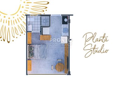Apartamento, 1 quarto, 22 m² - Foto 1