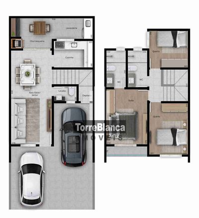 Sobrado, 3 quartos, 88 m² - Foto 4