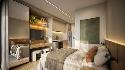 Apartamento, 2 quartos, 33 m² - Foto 3
