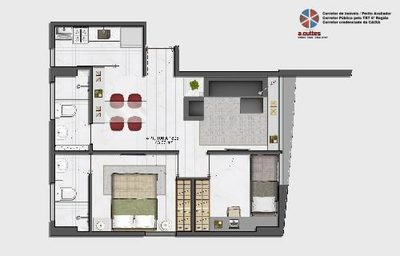 Apartamento, 1 quarto, 28 m² - Foto 3