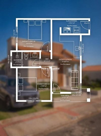 Casa, 2 quartos, 55 m² - Foto 2