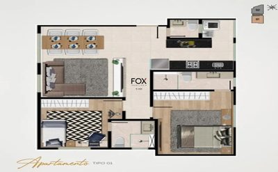 Apartamento, 3 quartos, 71 m² - Foto 4